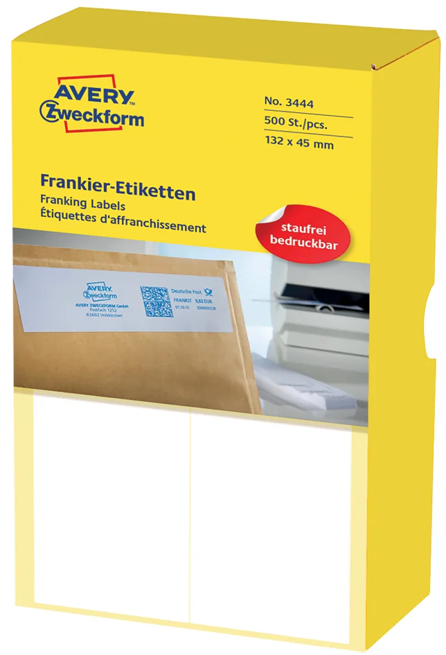 AVERY Zweckform Etiquette à affranchir, 128 x 38 mm, double - OEM 3441
