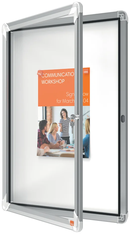 nobo Vitrine d'affichage Premium Plus, fond en métal, 9x A4 - OEM 1902560