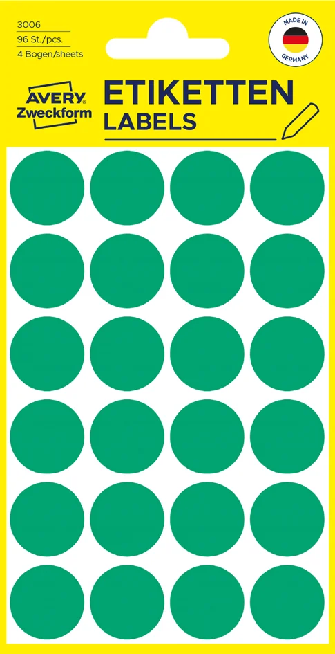 AVERY Zweckform Pastille de couleur, diamètre 18 mm - OEM 3089
