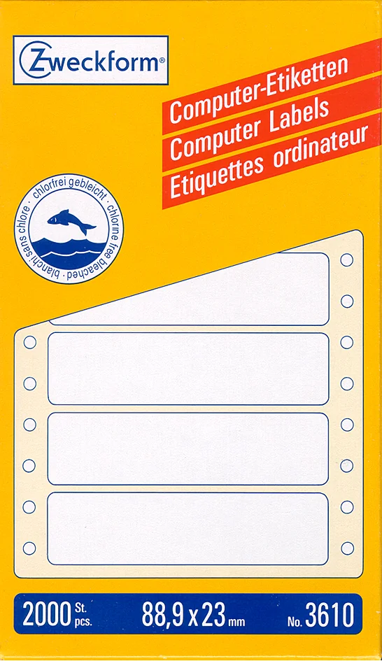 AVERY Zweckform Etiquette ordinateur, continu,88,9 x 35,7 mm - OEM 3615