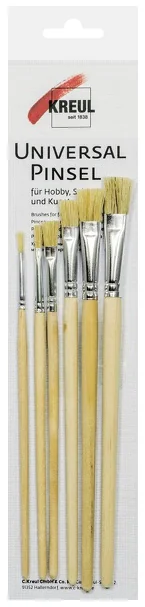 KREUL Set de pinceaux brosse Hobby Line 'Ecole + loisirs' - OEM 723025
