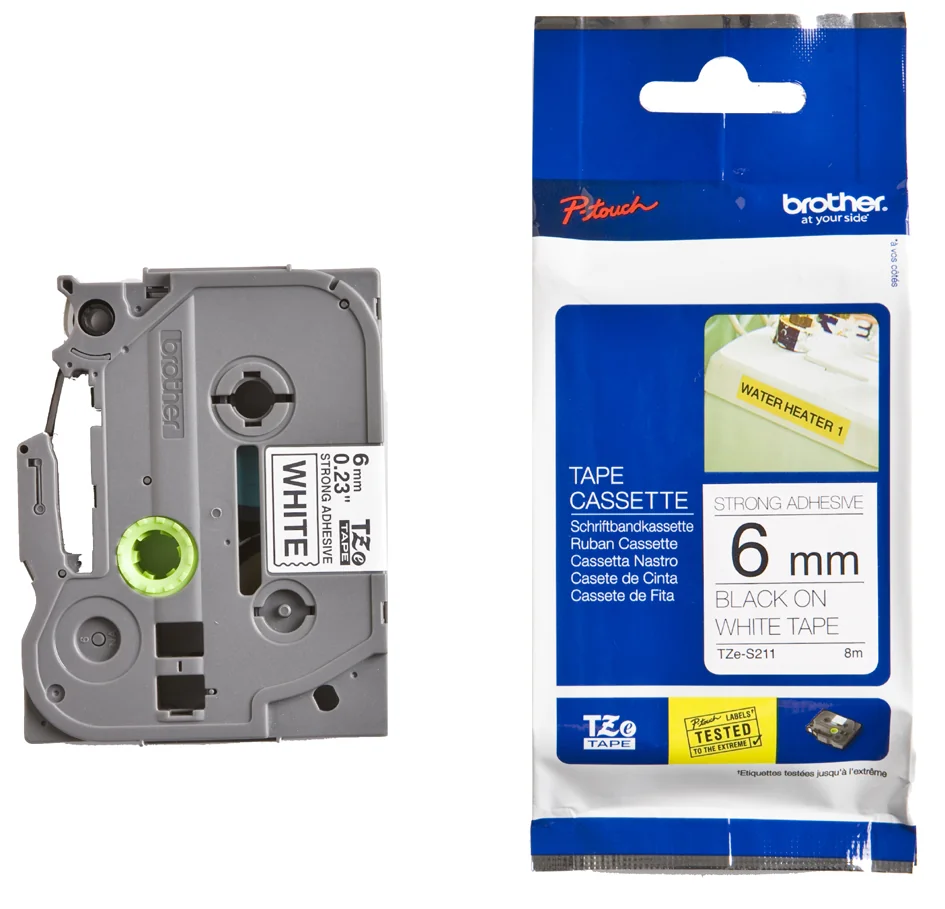 brother TZe-Tape TZe-S211 ruban extra solide - OEM TZe-S211 – Image 2