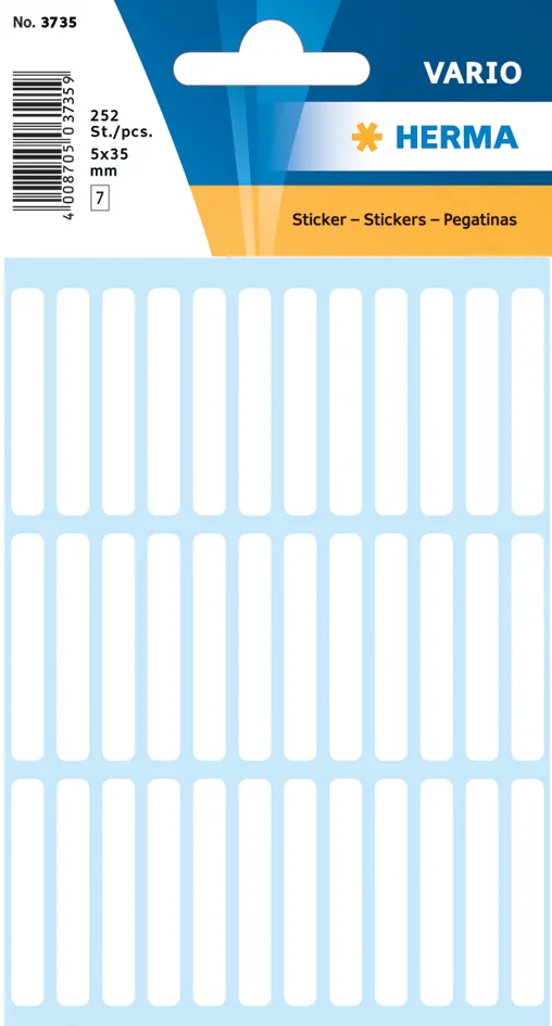 HERMA Etiquette multi-usage, 17 x 26 mm, petit paquet,blanc - OEM 3746