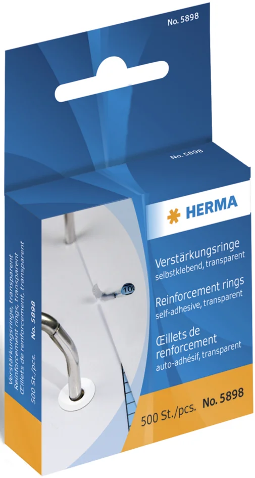 HERMA oeillet de renforcement, en plastique, transparent - OEM 5898