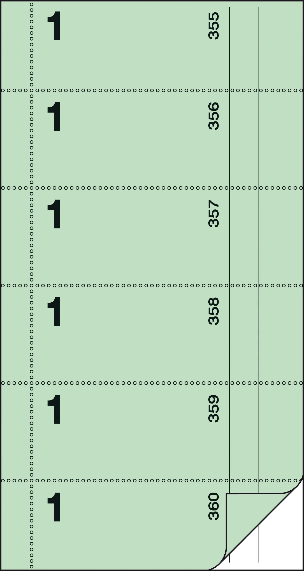 sigel Bloc de bons 'Carnet de bons', 105 x 200 mm, vert - OEM BO071