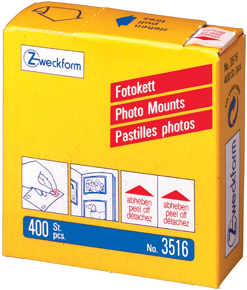 AVERY Zweckform Pastilles pour photos adhésives, 12 x 12 mm - OEM PH3516