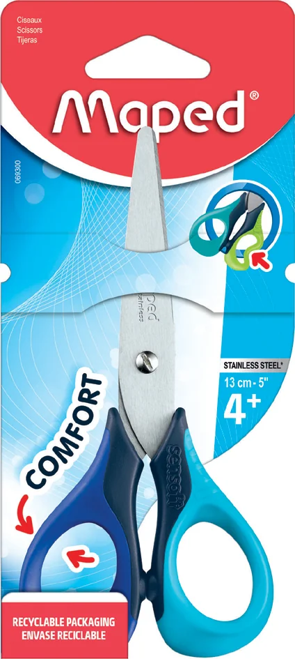Maped Ciseaux scolaires Sensoft 3D, longueur: 130 mm - OEM 069300