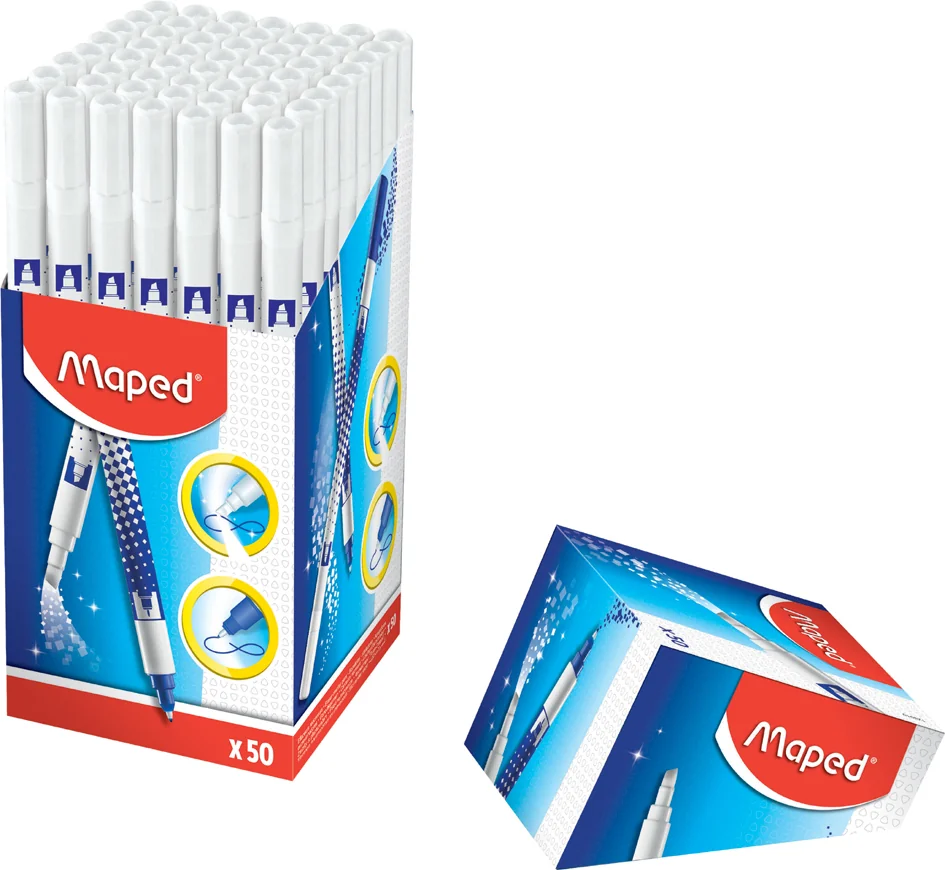 Maped Effaceur d'encre, 2 pointes, présentoir de 50 - lot de 50 - OEM 128010