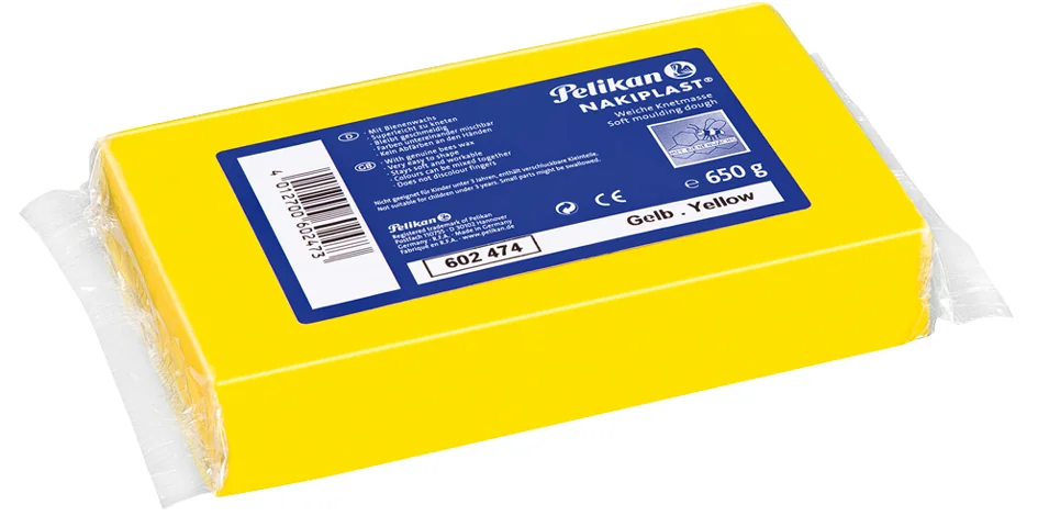 Pelikan Pâte à modeler Nakiplast 681, jaune (10) - OEM 400142587