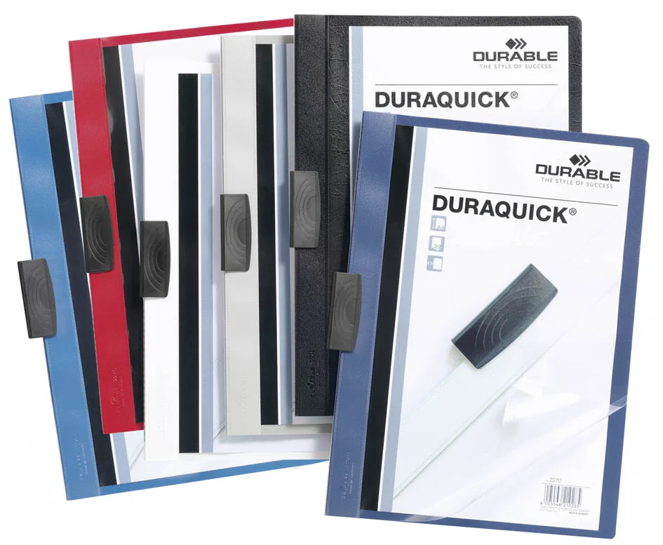 DURABLE Chemise à clip DURAQUICK, A4, rouge - OEM 2270-03