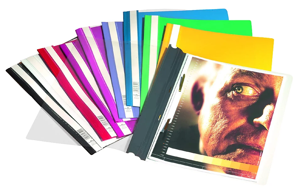 DURABLE Chemise à lamelle, A4, en film rigide, bleu - OEM 2570-06