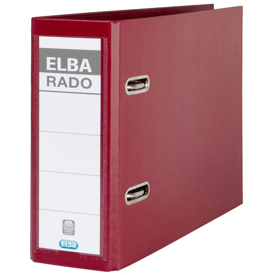 ELBA classeur rado plast, format A5 haut, dos: 75 mm, noir - OEM 100022641