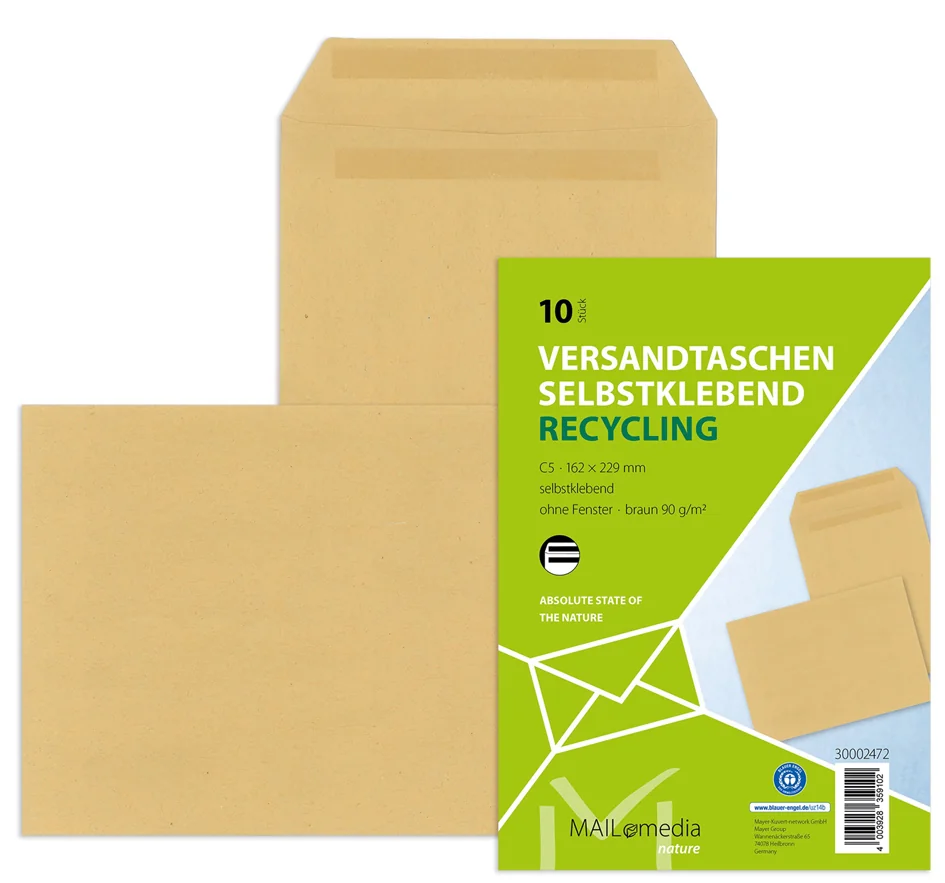 MAILmedia Pochette d'expédition, C5, marron - OEM 30002472