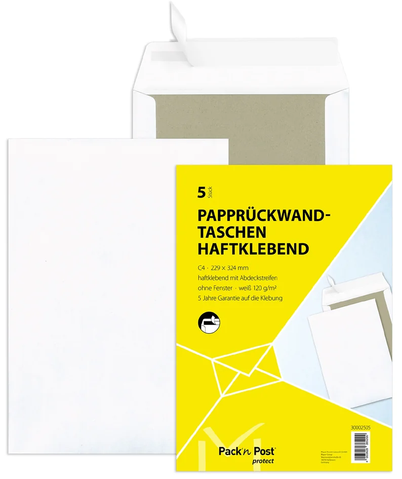 MAILmedia pochette d'expédition avec dos carton, C4, blanc - OEM 30131003