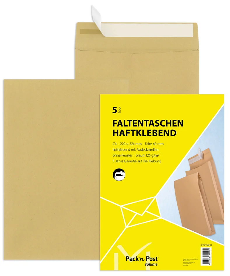 MAILmedia Pochettes à soufflets avec bande auto-adhésive, C4 - OEM 30002480