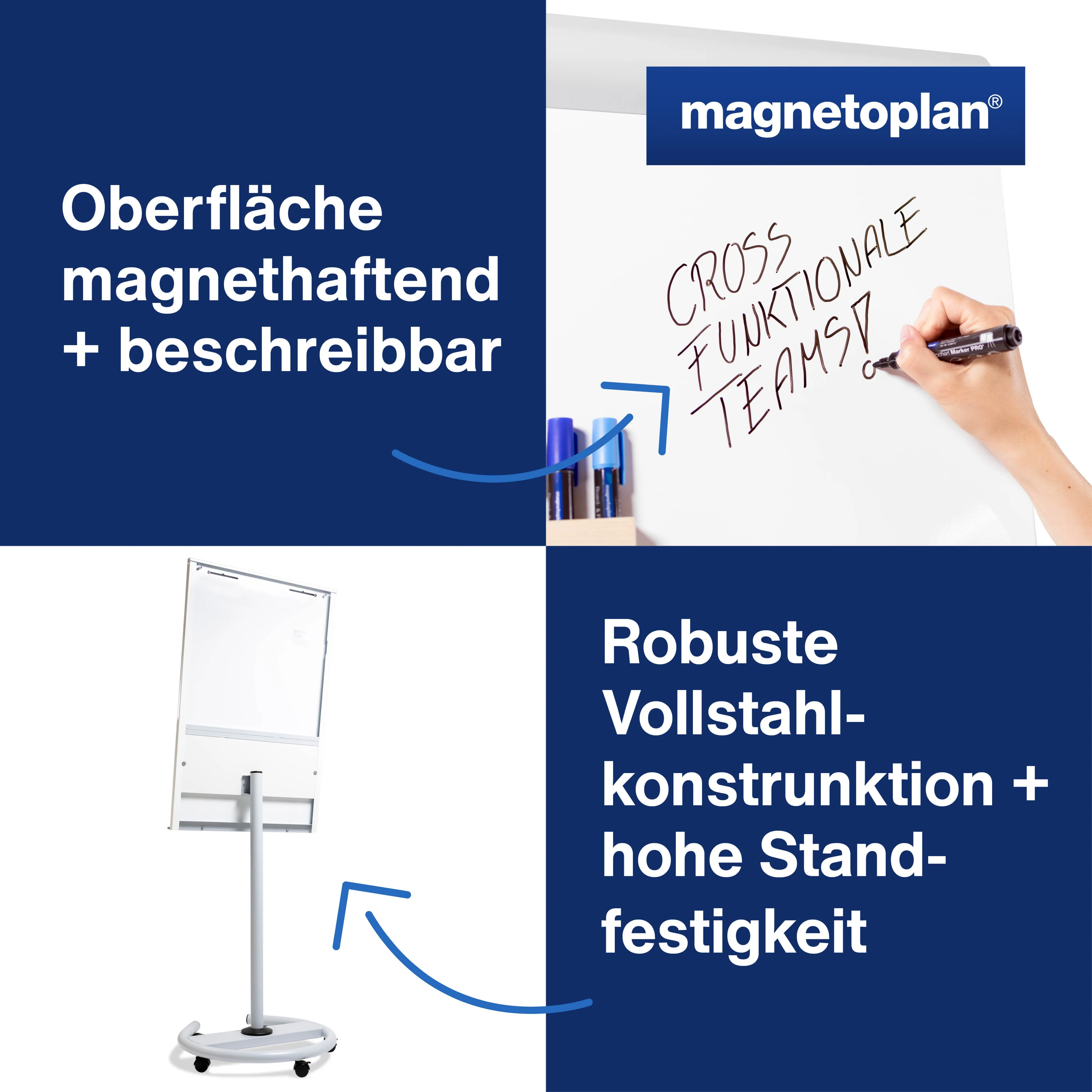 magnetoplan Tenon porte-papier pour chevalet de conférence - OEM 1111549