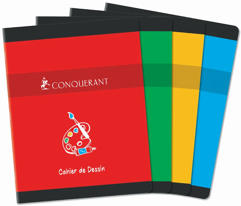 Conquérant Sept CONQUERANT SEPT Cahier de dessin NF40, 170 x 220 mm, uni - OEM 100102709