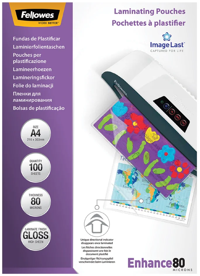 Fellowes Pochette de plastification, A5, brillante - OEM 5306002