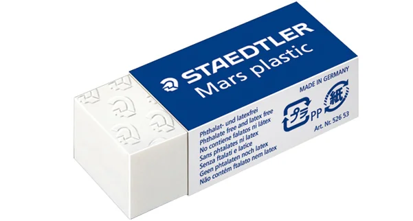 STAEDTLER Gomme plastique Mars plastic mini, blanc - OEM 526 53