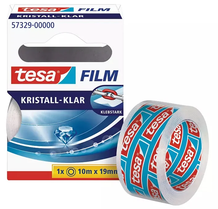 tesa Film Ruban adhésif, 19 mm x 10 m, transparent - OEM 57329-00000-03