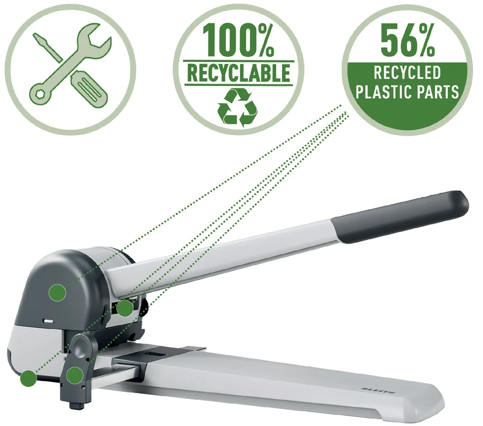 LEITZ Couvercle en plastique pour Superlocher 5182, noir - OEM 5164-00-00 – Image 4