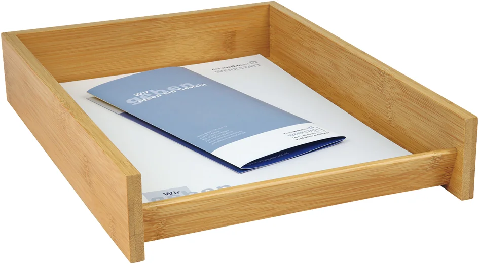 WEDO Corbeille à courrier, en bambou, empilable - OEM 61 807