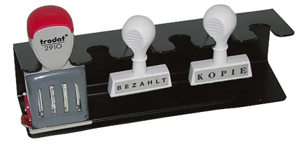 WEDO Porte-timbres, pour 4 timbres, droit, noir - OEM 64 0401