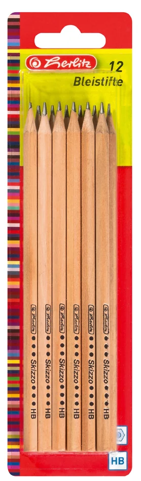 herlitz Crayon Skizzo natur, hexagonal, degré de dureté HB - OEM 8670556