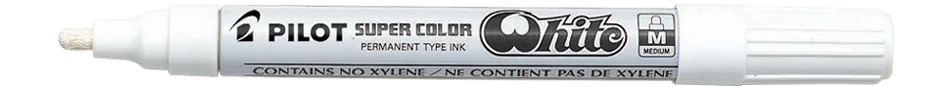 PILOT Marqueur permanent SUPER COLOR Silver, fin, argent - OEM 087981 – Image 3