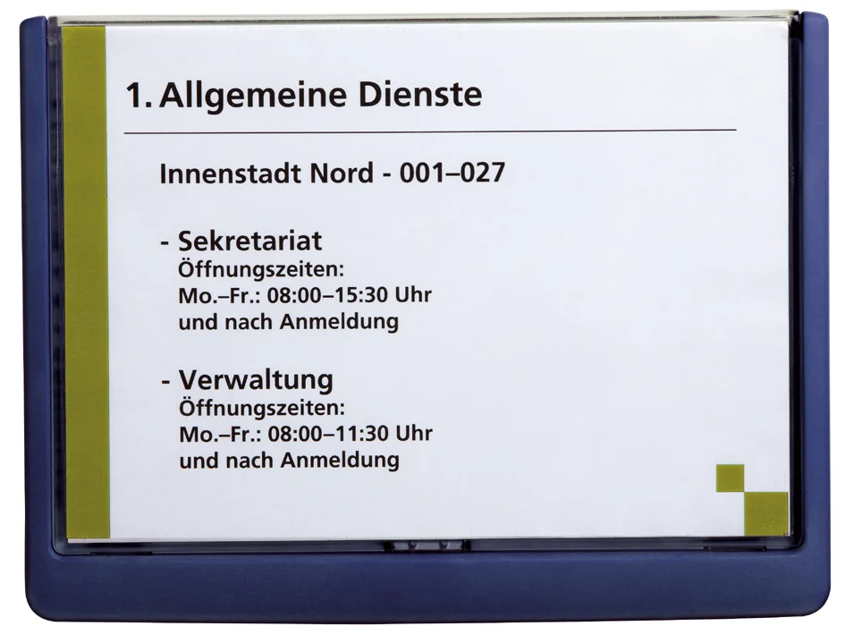 DURABLE Plaque de porte CLICK SIGN, format A5, blanc - OEM 4866-02 – Image 2