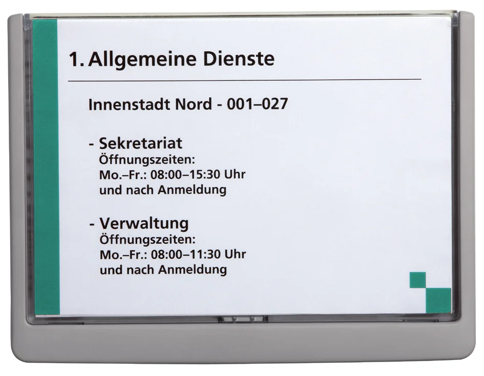 DURABLE Plaque de porte CLICK SIGN, format A5, blanc - OEM 4866-02 – Image 3