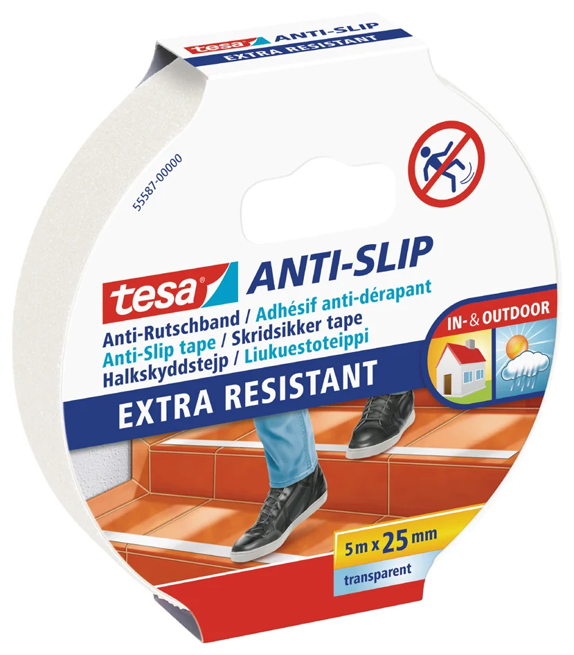 tesa Ruban adhésif anti-dérapant, 25 mm x 5,0 m, noir - OEM 55587-00002-11