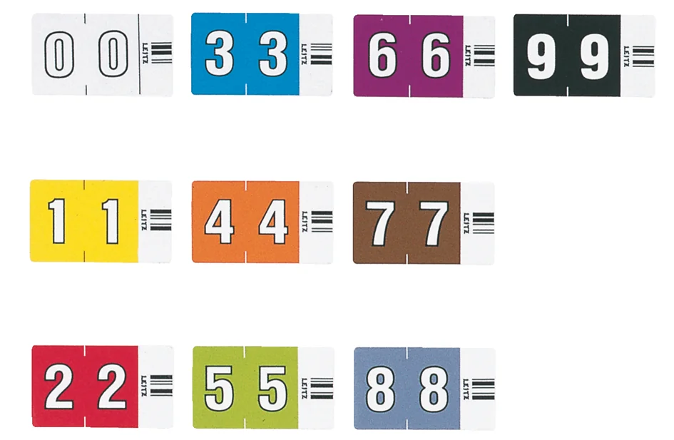 LEITZ Etiquette numérique Orgacolor '0', rouleau, blanc - OEM 6600-10-00