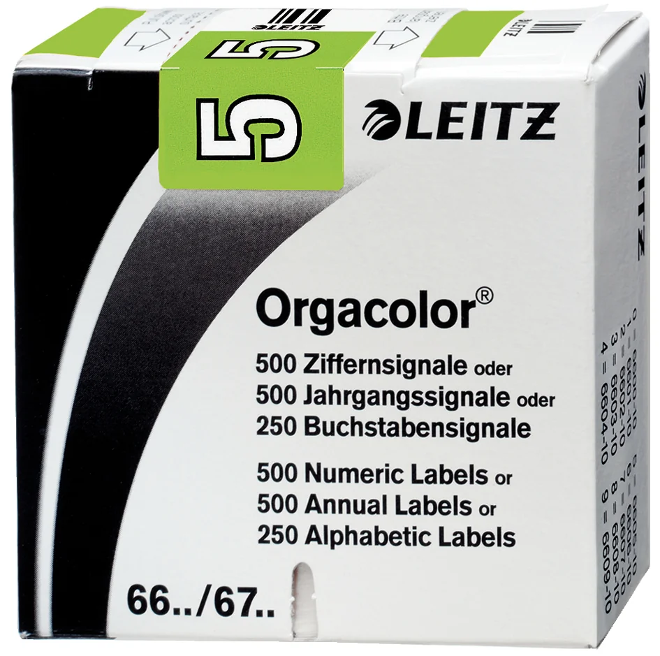LEITZ Etiquette numérique Orgacolor '0', rouleau, blanc - OEM 6600-10-00 – Image 2
