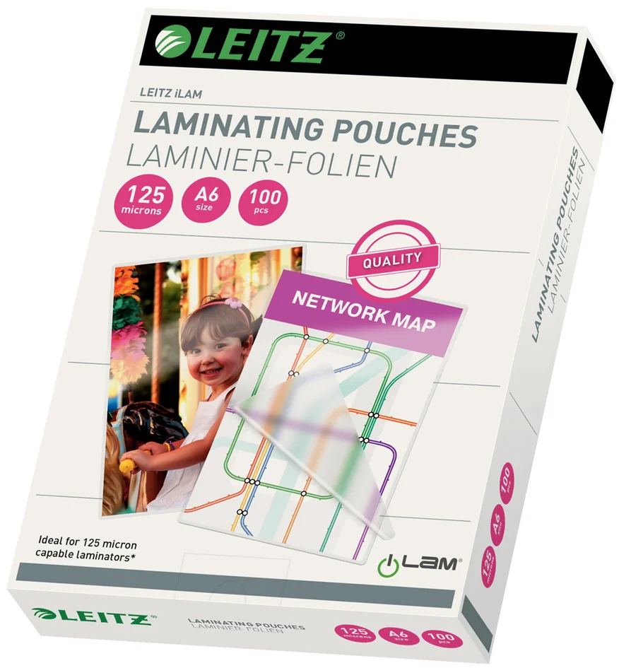 LEITZ Pochette de plastification, A5, brillant, 250 microns - OEM 33807