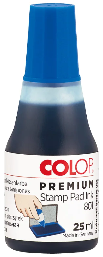 COLOP Encre tampon '801' pour cassette d'encrage, bleu - OEM 109733