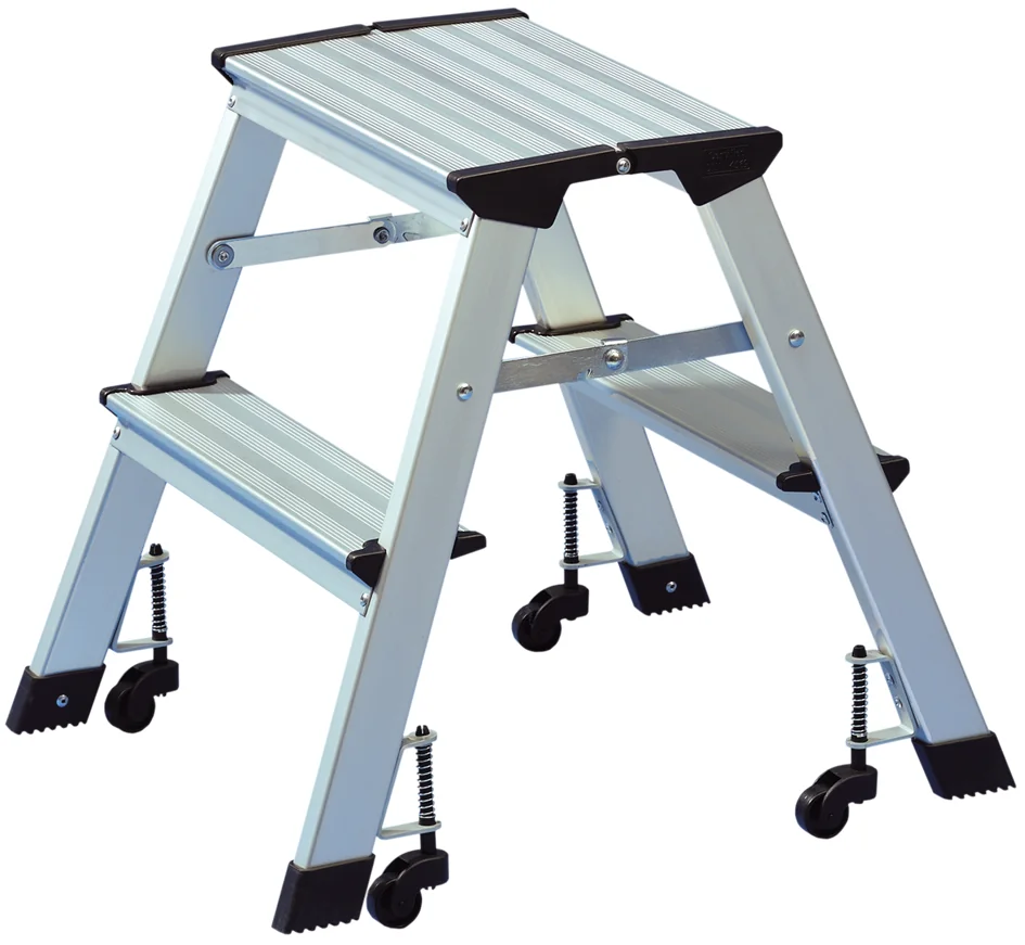 WEDO Escabeau, en aluminium, capacité: 150 kg, 2 x 2 marches - OEM 215 1