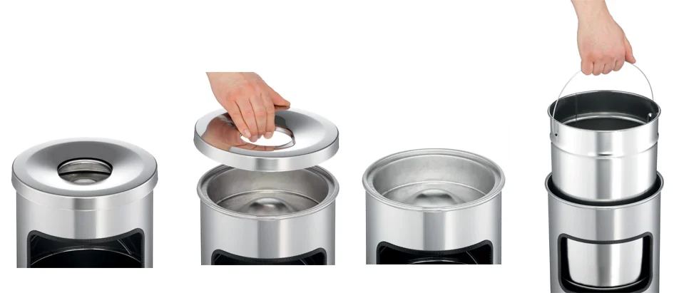 DURABLE Corbeille à papier SAFE, avec couvercle étouffoir - OEM 3332-01 – Image 6