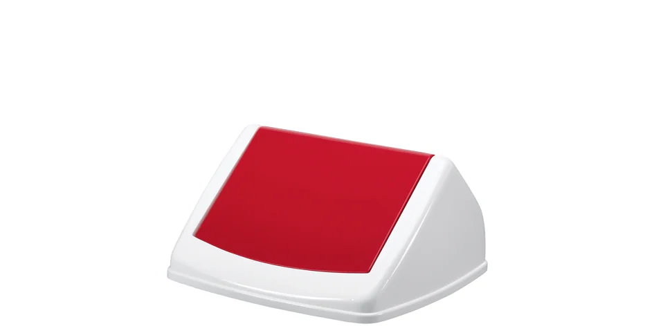 DURABLE Couvercle DURABIN FLIP LID SQUARE 40, blanc/rouge - OEM 1801574018 – Image 3