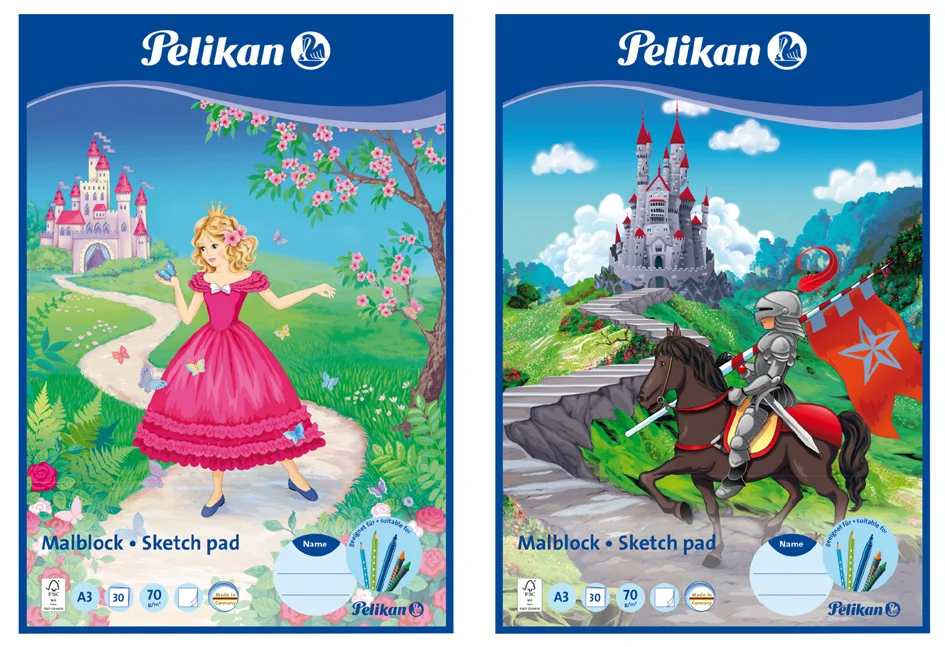 Pelikan Bloc à dessin MC 3/30, A3, 70 g/m2, 30 feuilles - OEM 400138230