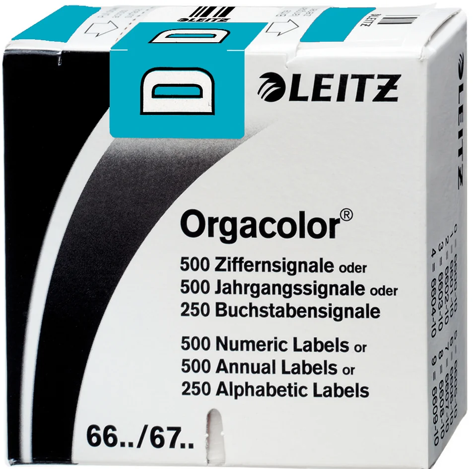 LEITZ onglet alphabétique 'G' sur Rouleau,violet,autocollant - OEM 6616-10-00