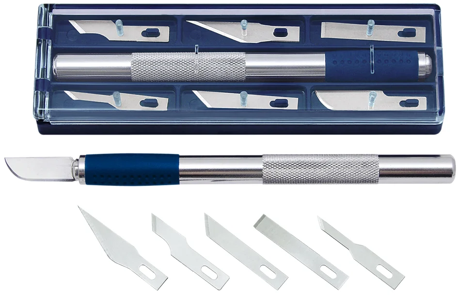 WEDO Scalpel de bricolage, longueur: 150 mm, incl. 6 lames - OEM 78 722