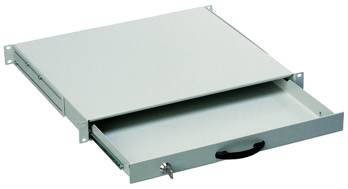 DIGITUS Tiroir à clavier 19', 1 U, noir (RAL 9005) - OEM DN-19 KEY-1U-SW