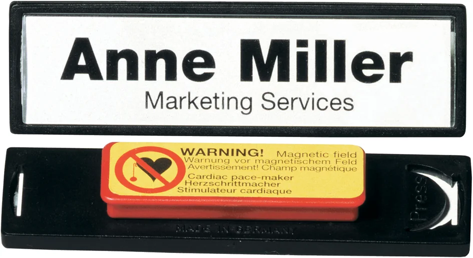 DURABLE Badge Clip-Card, avec aimant, 67 x 17 mm - OEM 8132-01