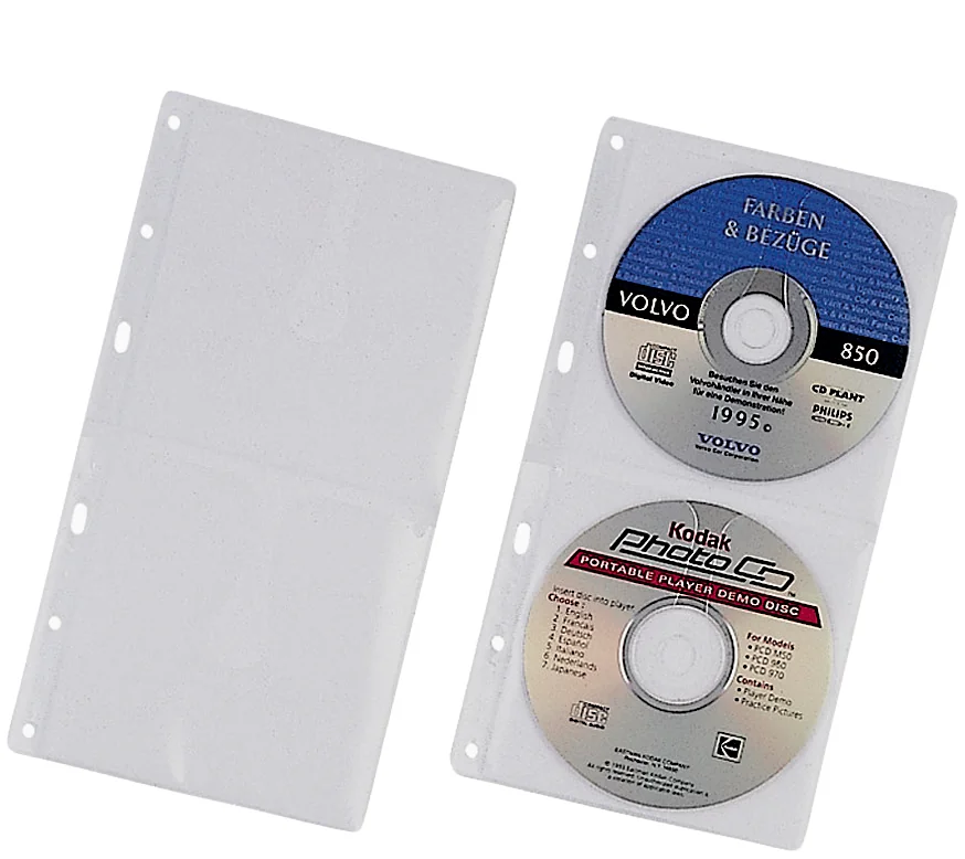 DURABLE Pochette CD-/DVD COVER S, pour 2 CD, PP, 156x288 mm - OEM 5203-19