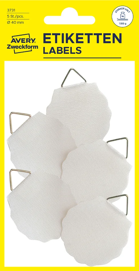 AVERY Zweckform Attache pour cadre, diamètre: 40 mm, blanc - OEM 3731