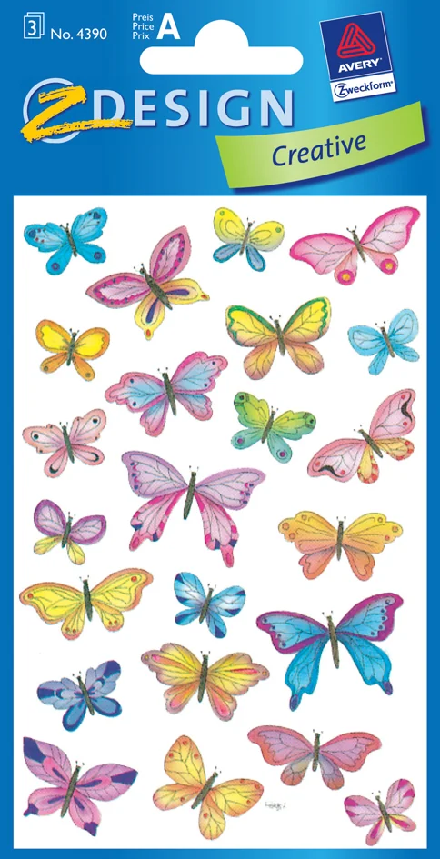 AVERY Zweckform Sticker ZDesign 'papillons' - OEM 4390