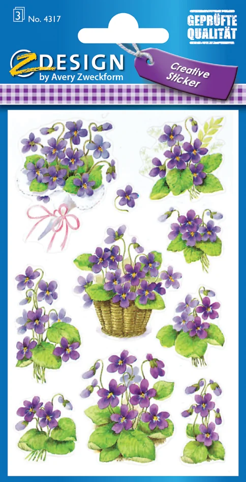 Avery Zweckform ZDesign CREATIVE Sticker 'déco florale' - OEM 56891