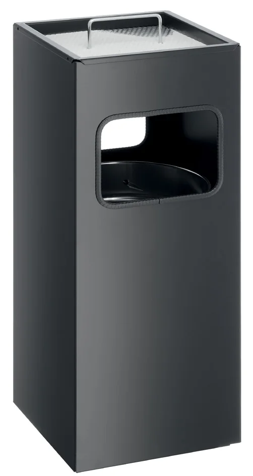 DURABLE Corbeille à papier METAL, avec cendrier, 17 litres - OEM 3331-01
