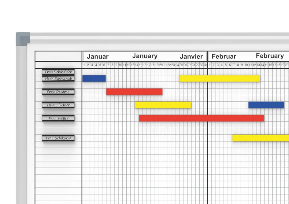 MAUL Tableau de planning annuel 14 mois, (L)1500 x (H)1000mm - OEM 64667-84
